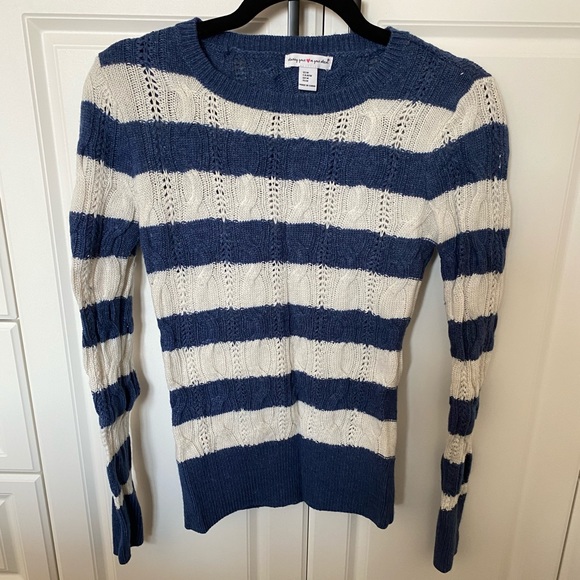 Striped knitted sweater - Picture 1 of 3